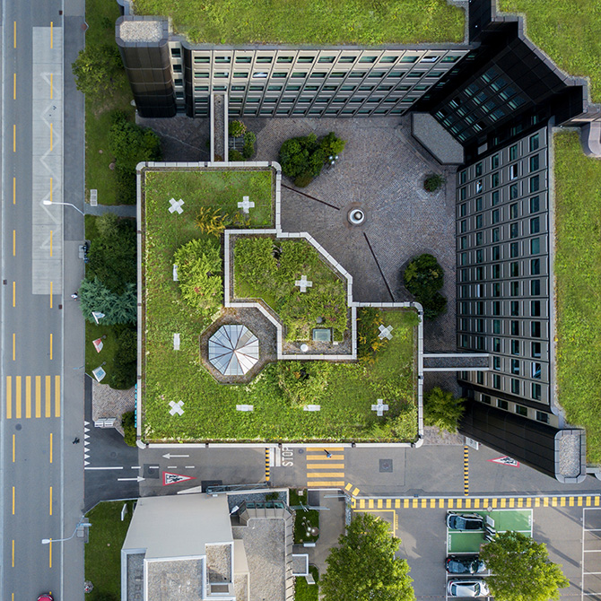 Green space of a building