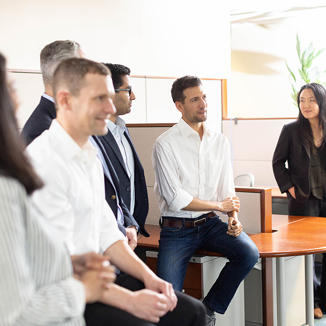 people at a meeting